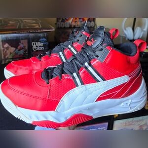 Sz 9.5 Men's PUMA REBOUND FUTURE Next Gend Red/White Athletic Shoes